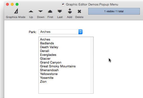 Pop up menu hotsell